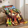 Colorful Jungle-themed Characters Featuring Animals and a Pair of Apes. for All Seasons Blanket Lunch Break Throw Gift