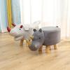 Children's Solid Wood Elephant Stool - Cute, Creative, Cartoon Animal Design for Home and Shoe Changing