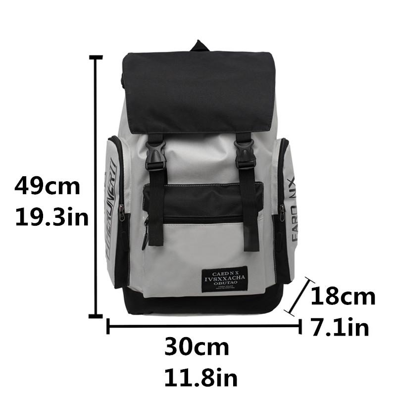 New Shoulder Bag Male Ins Tide Casual Large Capacity School Bag College Students High School Students Travel Backpack