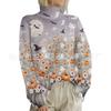 HJX-GL1 Turtleneck Pullover Long Sleeve Halloween Devil 3D Printed Sweater New Loose Autumn and Winter