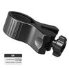 Heavy Duty Metal Construction Microphone Holder Clamp Featuring Nonslip Rubber Coated Clamp For Secure Attachment