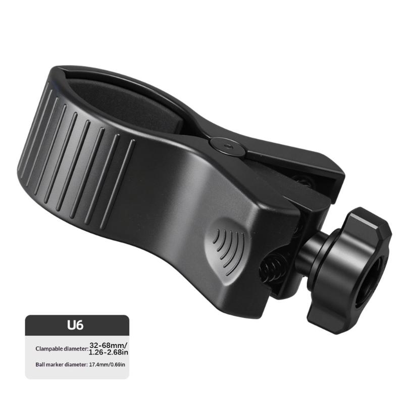 Heavy Duty Metal Construction Microphone Holder Clamp Featuring Nonslip Rubber Coated Clamp For Secure Attachment