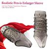 Penis Sleeve Enlarger Extender Enhancer Pennis Sleeve Delay Ejaculation Silicone Reusable Cock Ring Adult Sex Toys For Men