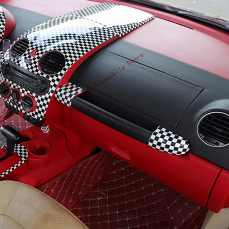 For volkswagen beetle 2003-2010 black carbon fiber Interior deputy passenger armrest molding cover 2004 2005 2006 2007 2008 2009