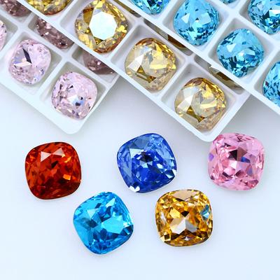 10 stuks Kristal K9 Glas Boorpunt Bodemboren Dik Vierkant Speciaal Vormige Nagelboren Kleding Accessoires