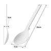 Yamazaki Tower Silicone Cooking Spoon, White, Approx. W7 X D3 X H26cm, Dishwasher Safe, Floating Tip, Measuring Meter, 4272