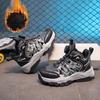Winter Plus Velvet Cotton Shoes for Boys Cool Thick-soled Hiking Shoes for Teenagers Fashionable Outdoor Sports Shoes