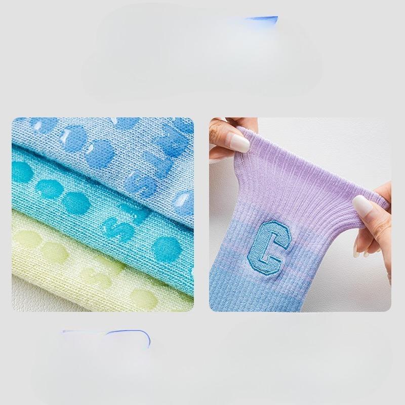 Yoga Socks for Women, Anti-slip Professional Pilates, Pure Cotton Mid-calf, Summer Shark Pants, Special Fitness Floor Sports Socks