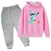 2026 New Children's Sportswear Set-Boys' Girls' Hooded Sweatshirt Pants Set (3-13 Years Old) Top+Bottom Clothing Brand Apparel