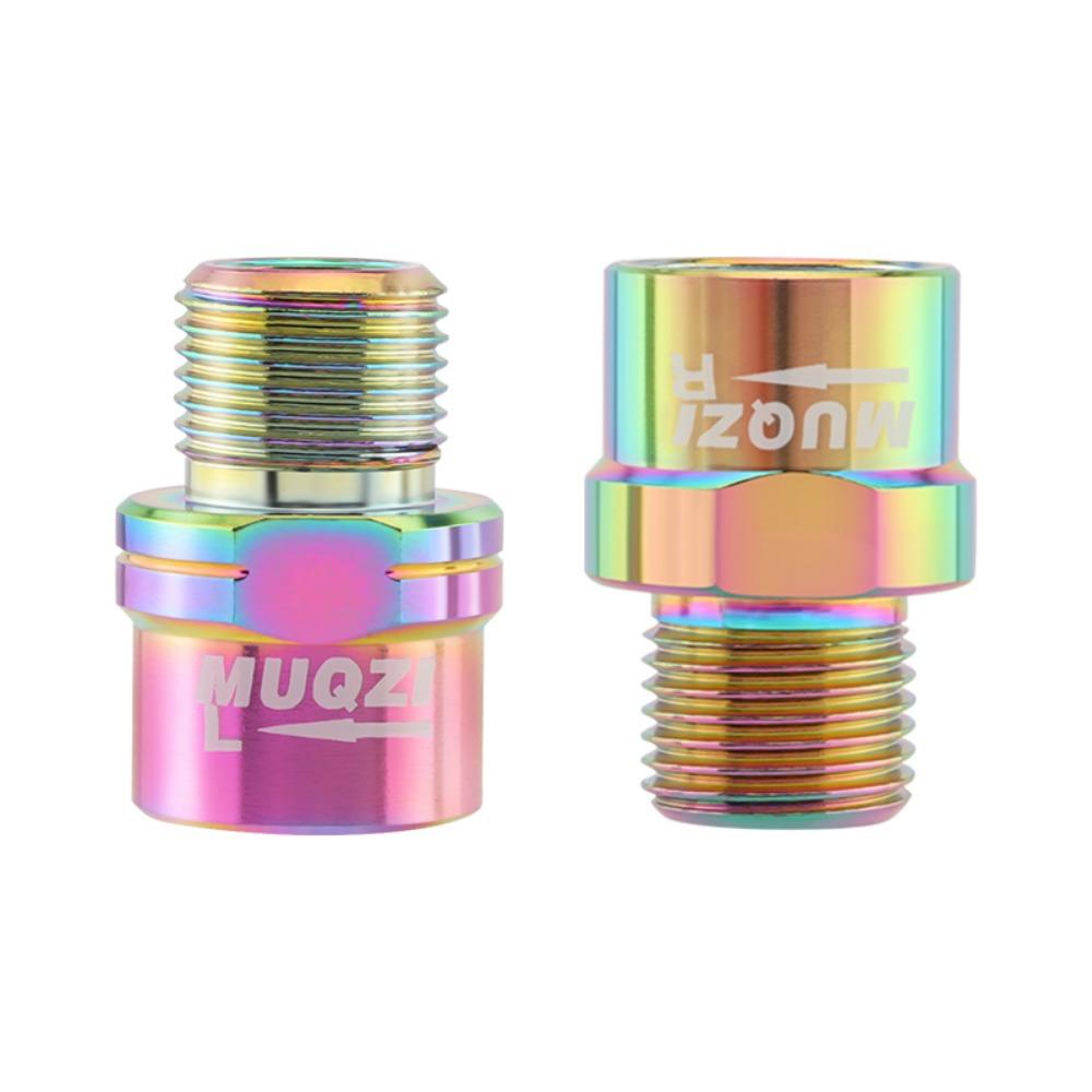 1 pár prodlužovačů pedálů ze slitiny 9/16 Odolné prodlužovače os pedálů jízdního kola Stabilní adaptéry pro pedály jízdního kola 16MM Šroub Silniční kolo