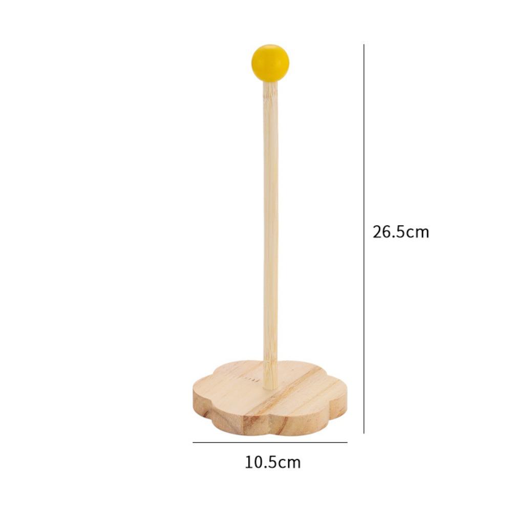 Dopamine Hair Loop Holder Wooden Hair Clip Display Stand Durable Head Rope Storage Rack