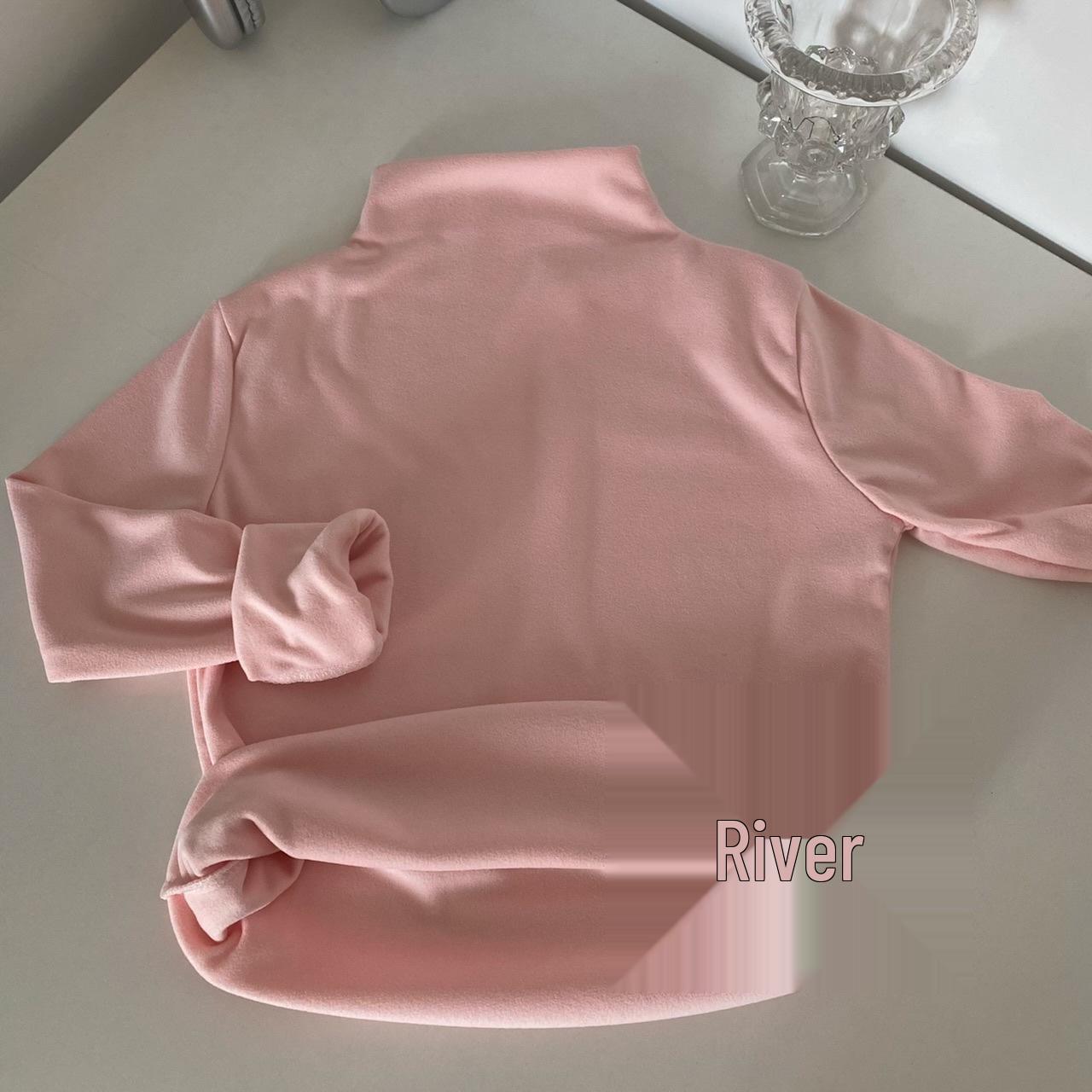 Корейский трикотаж Женский кашемировый свитер с полувысоким воротником, стиль  маленький аромат , Осень/Зима. Medium