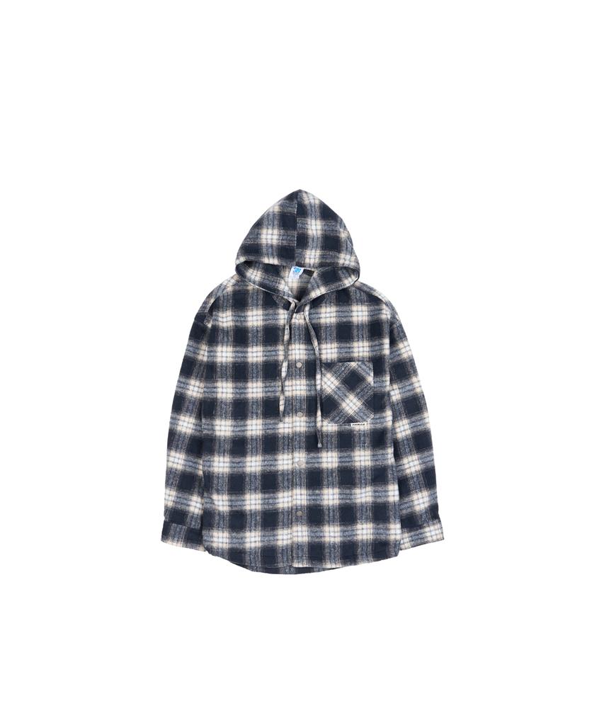 DOUBLE JD Check Shirt Hoodie