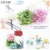 [JZOON] Hair Ornament, Tsumami Zaiku (traditional Japanese fabric flower making), 7 Colors, Dried Flowers, Artificial Flowers, Mizuhiki (decorative