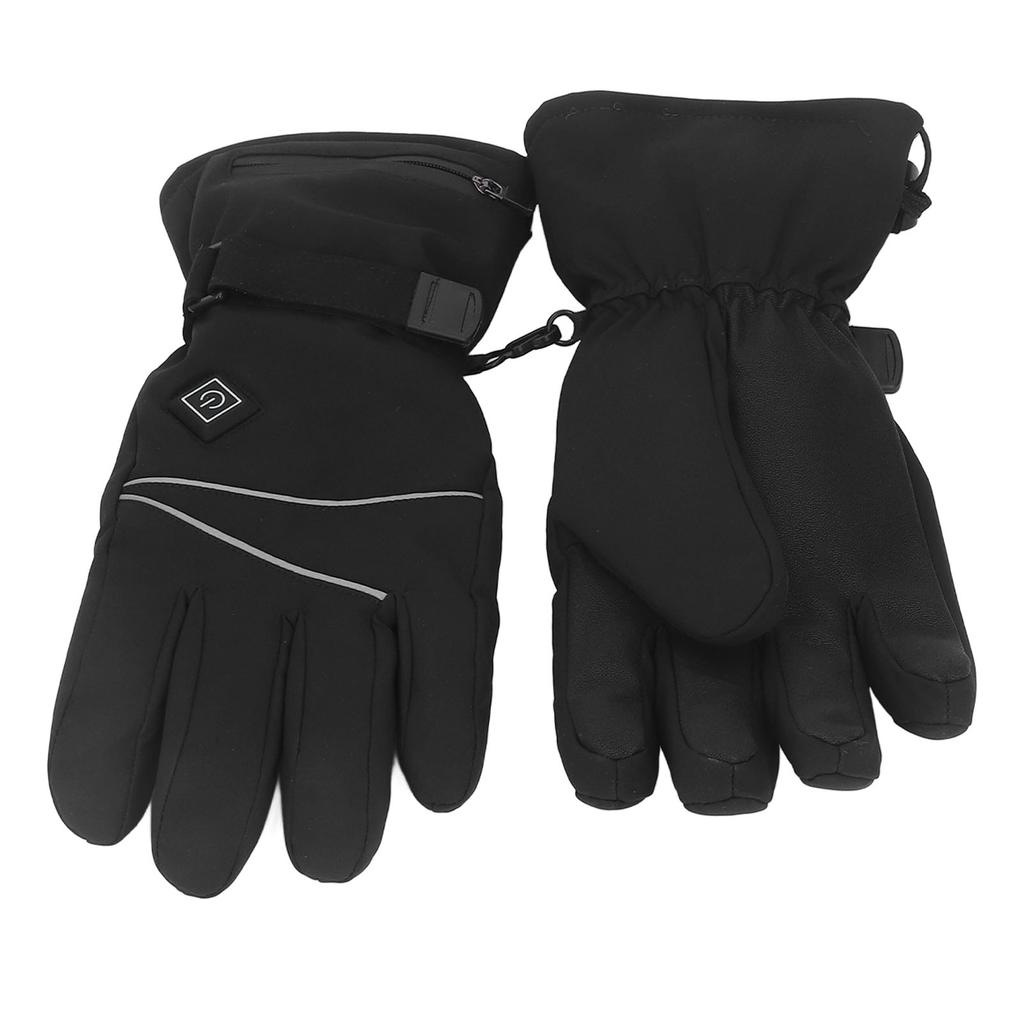 Heated Gloves Skiing Snowboarding Electric Battery Heated Gloves with 3 Heating Levels Skiing for Men Women