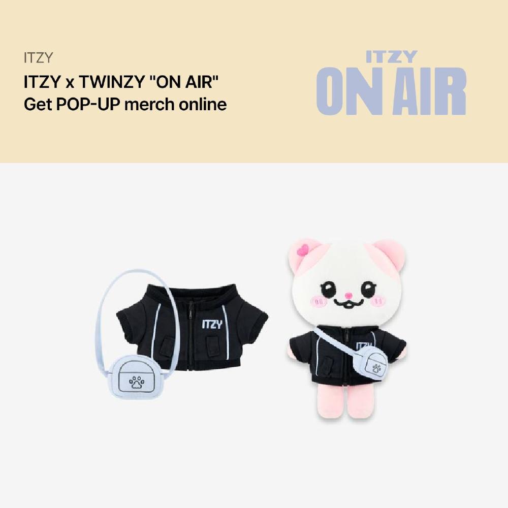 

Предзаказ ITZY ON AIR Получите POP-UP TWINZY Оригинальный плюшевый наряд Трек-версия