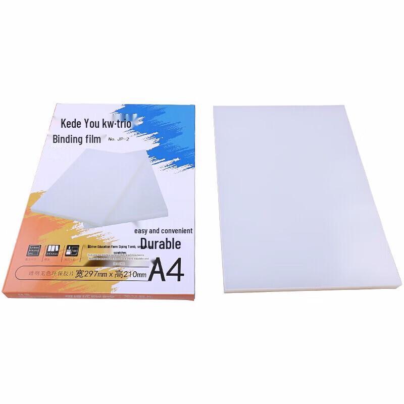 KW-triO Transparent Plastic Binding Cover