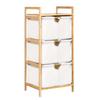 Laundry Hamper Organizer 3 Tier Pull Out Drawer Storage Box Shelf Handle Large Capacity for Bathroom Bedroom Living Room