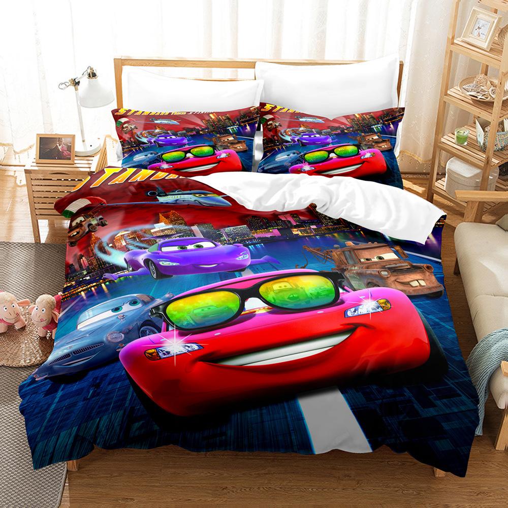 Cars 3D Digital Printing Three-Piece Set