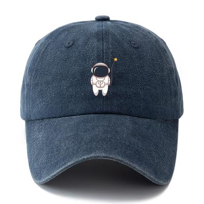 Cute Astronaut Patterned Baseball Cap for Both Men and Women, Lightweight Outdoor Travel, Camping, Daily Casual Hat