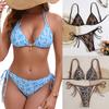 Lace Starfish Pendant Triangle Cup Sexy Two Piece Bikini Set Elegant