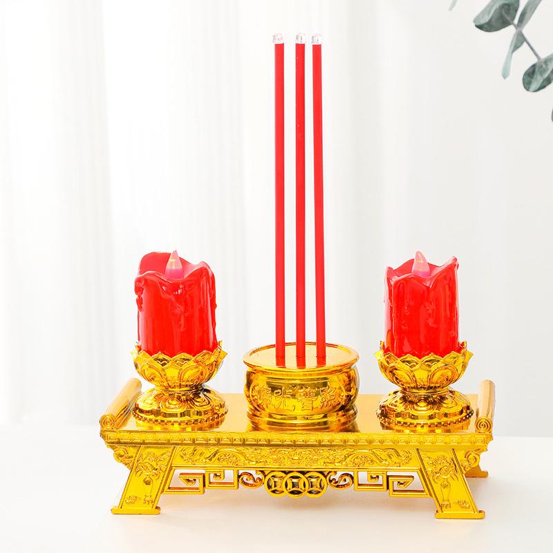 Led Candle Lights, Prayer Candles For Temples And Halls, Smokeless Swinging Wick Simulation Candles