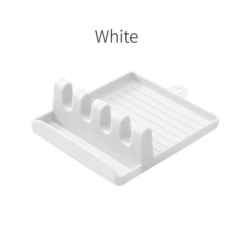 

Подставка для столовых приборов и ложек с глубоким поддоном для сбора жира и держателем для крышки кастрюли Подставка для столовых приборов и ложек для чистого гриля, плиты и кухни белый
