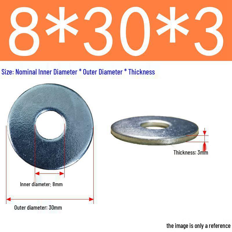 Galvanized Flat Metal Washer Spacer M3-M60