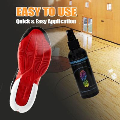 Spray antiscivolo per scarpe sportive da 100 ml, migliora la trazione della suola, la presa sul campo, potenzia le prestazioni delle scarpe da basket, ringiovanisce le suole, spray antiscivolo per scarpe da ginnastica