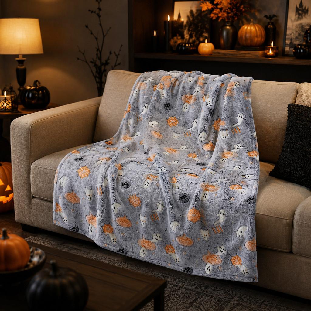 Halloween Sofa Throw Blanket for Couch, Home Decorative Throw Blanket S135