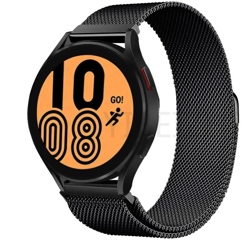 Mailänder Armband für Samsung Galaxy Watch 7 6 5 4 44mm 40mm Magnetisches Metallarmband 22mm 20mm Armband Galaxy Watch 4/6 Classic