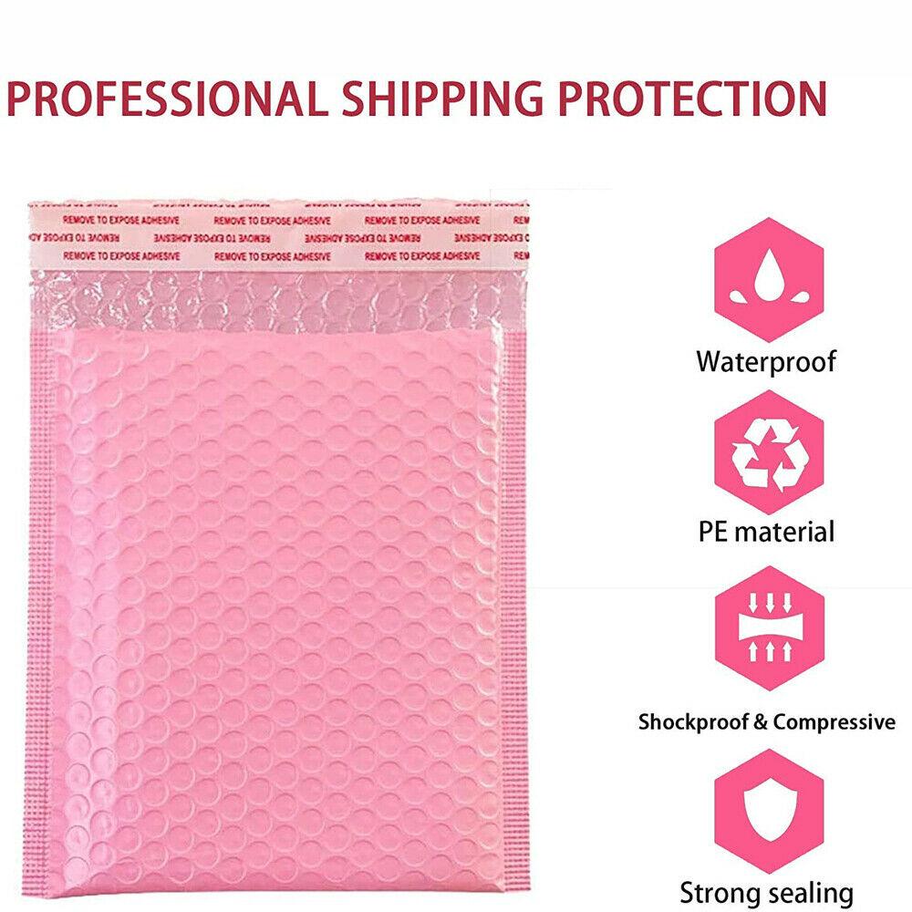 50x Pink Bubble Bag Kunststoff gepolsterte Umschlag Versandverpackung Verpackung 50x Pink Bubble Bag Kunststoff gepolsterte Umschlag Versandverpackung Verpackung