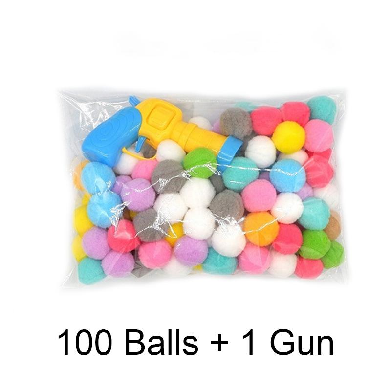 2026 Katzenplüschball-Schießpistole Depressionslinderndes Stilles Ball-Katzenspielzeug Mini-Schießpistolenspiele Plüschball-Spielzeug Haustierbedarf