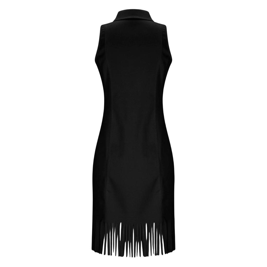Modisches farbwechselndes Kleid mit ausgestellten Ärmeln für Damen