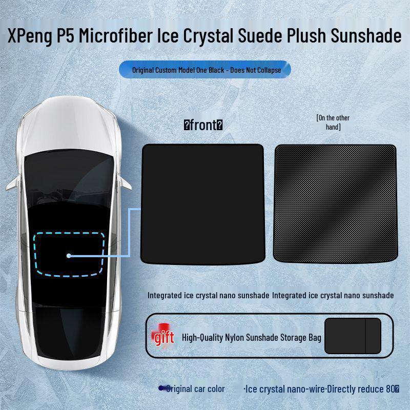 Sunshade for Xiaopeng P7/P5/G9/G3 Panoramic Roof - Heat Insulation Accessory
