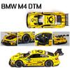 AAAOM1 1:32 Scale BMW M4 DTM Car Model Toy Doors Opened Metal Diecast Music Light Pull Back Racing Cars Models Toys Kids Hobby Gifts