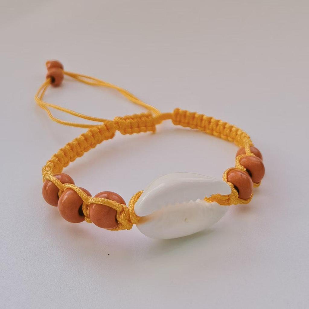 Böhmische Seestern- & Schildkröten-Fußkette: Handgefertigtes gewebtes grenzüberschreitendes INS Modeschmuck Armband.
