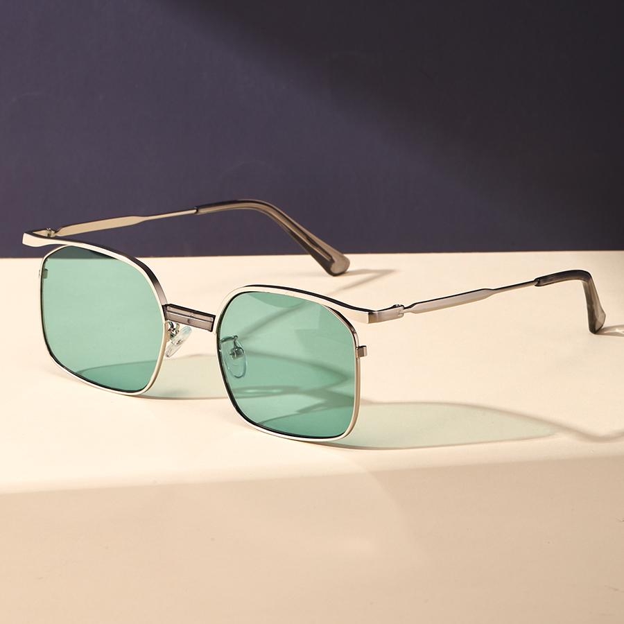 New European and American Retro Box Edging Steam Punk Women Men's Sunglasses with Personalized Metal Springs, Indian Sunglasses