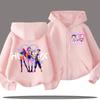 2025 Hot Funny Zip Up Sweatshirts Kpop Demon Hunters Hoodie Children Clothes Kid Girl Boy Sweatshirt Zipper Hoody Casual Top