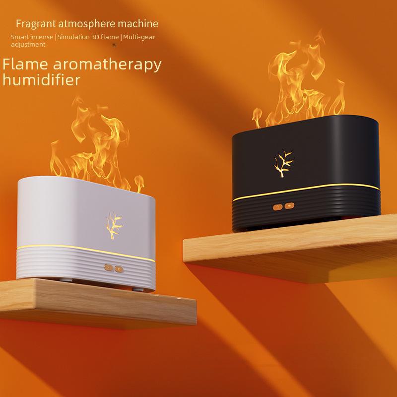 Colorful Flame Aromatherapy Machine: Essential Oil Diffuser & Humidifier