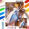 Princess Baking Winter Wonderland Oil Paint Digital Painting Art Kit FillIn Painting Home Decor