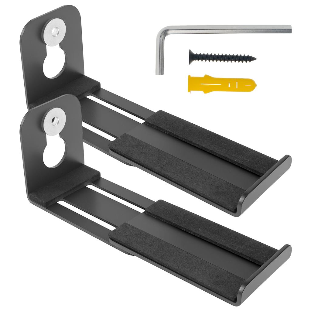 Sound Bar Mount Wall Bracket Easy Installation Wall Display Shelf Holder Stand Universal Soundbar System Mounting Rack Under TV