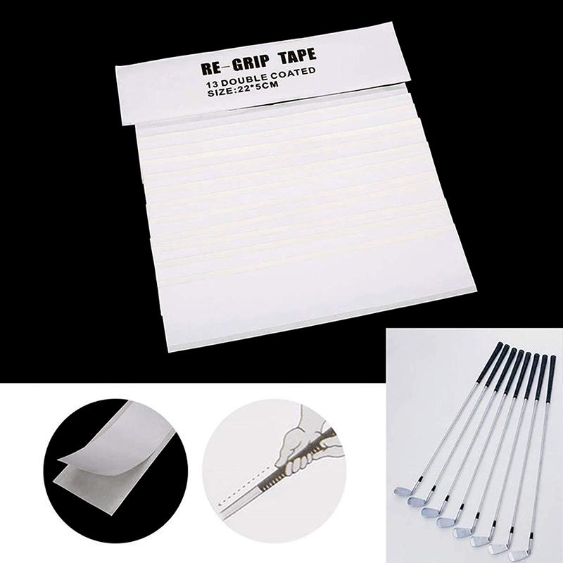 13Pcs Golf Club Putter Double Sided Adhesive Tape Strips Strong Grip Rubbe Fast