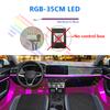 18 in 1 Car Ambient Light 64 Color Acrylic Strips 110cm 90cm 75cm 35cm 20cm Full Colors RGB Car Interior Bluetooth App Control