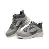 Skechers 3.0 Synthetic Leather Trendy Mid-Top Casual Shoes Men Casual Shoes Gray 232407-GRY