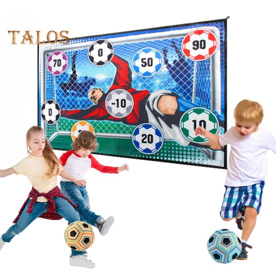 Gry Piłkarskie dla Dzieci Zestaw do Gry Piłkarskiej dla Chłopców Mata do Piłki Nożnej Do Hal z Obszarami Celowymi Ćwicz Strzelanie Popraw Umiejętności Prezenty Piłkarskie dla Dzieci