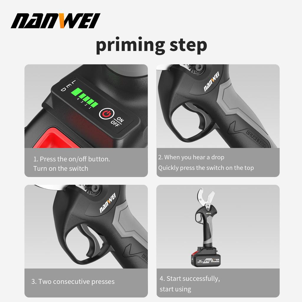NANWEI Power Tool Lithium Tube Cutter, Max. Cutting Diameter 32 Mm, Brushless Motor