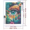 5d DIY Diamond Painting Cross Stitch Abstract Flower Eyes Diamond Embroidery Mosaic Full Round Drill Home Decor Arts