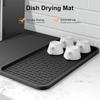 Silicone Coffee Mat Heat Resistant Bar Mat With Detachable Dish Drying Mat Kitchen Counter Coffee Machine Mat Pad
