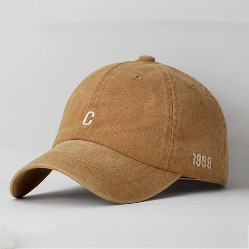 

C 1999 Embroidery Letter Baseball Caps For Women Men Fashion Retro Washed Cotton Snapback Cap Summer Sun Hats Casquette Dad Hat adjustable